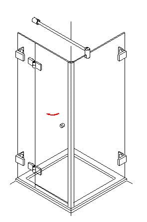 Dichtungsset für zwei plane Türen Höhe bis 2000 mm