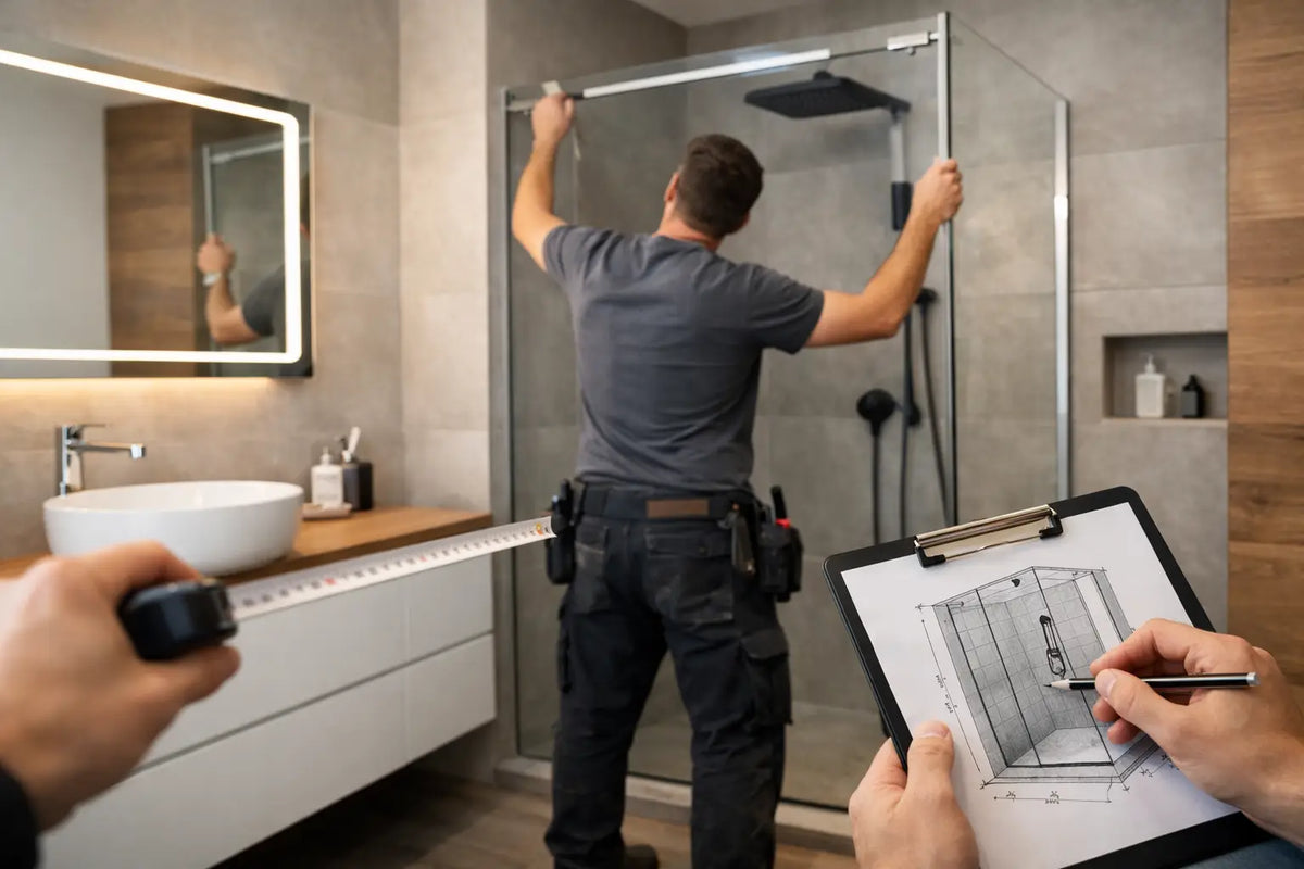 Dusche Aufmaß und Montage richtig planen