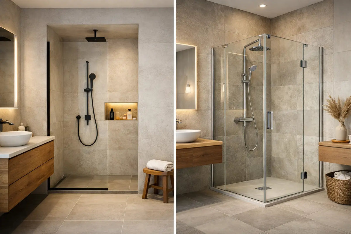 Nischendusche oder Eckdusche - was passt?