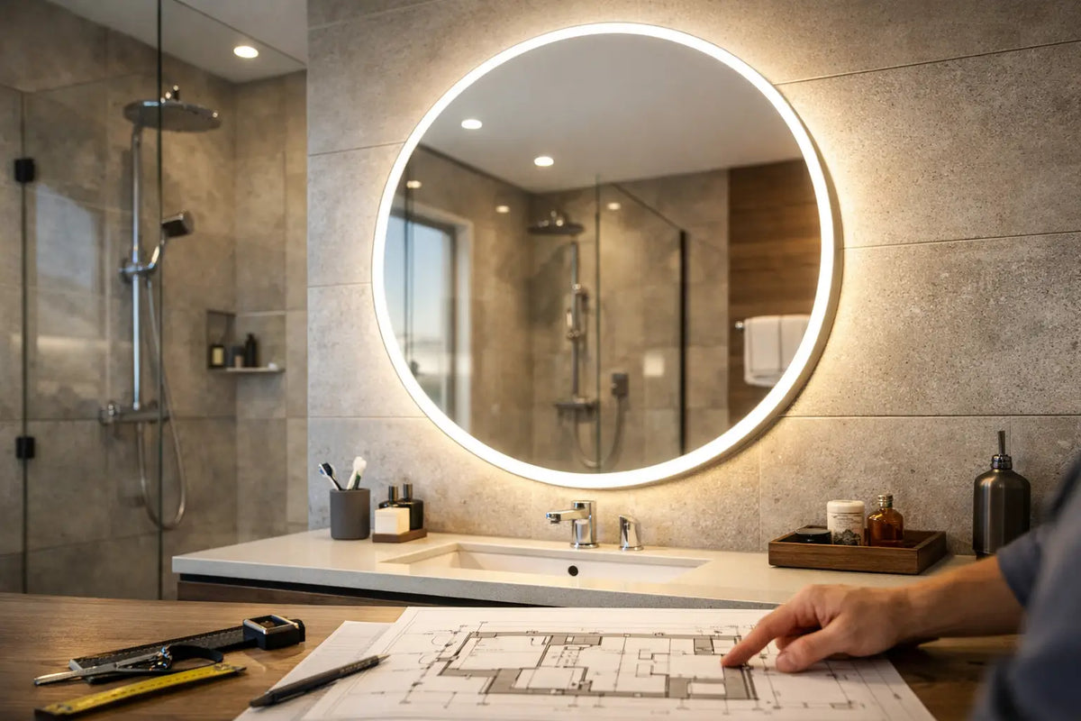 LED Badspiegel: Licht, Maß und Funktion planen