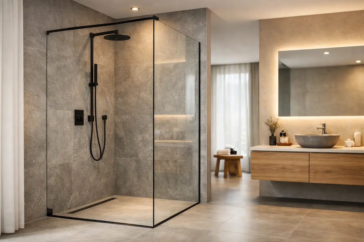 Wie breit sollte eine Walk-in-Dusche sein?