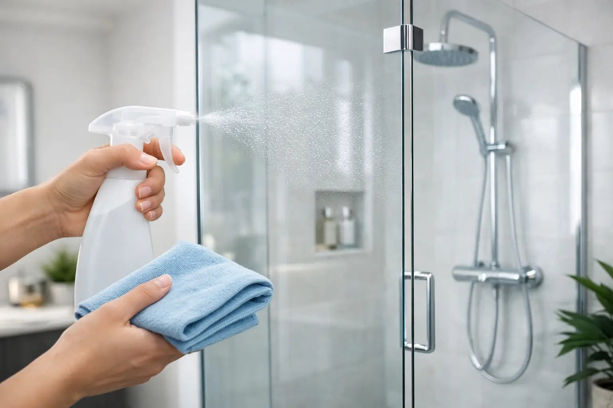 Glasdusche reinigen ohne Kalk - so bleibt sie klar
