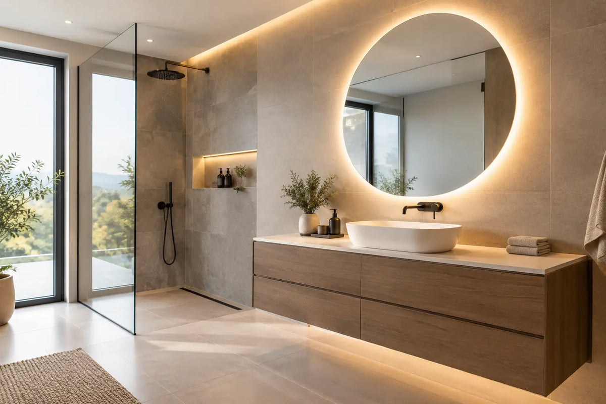 Spiegeldesign mit indirektem Licht richtig planen