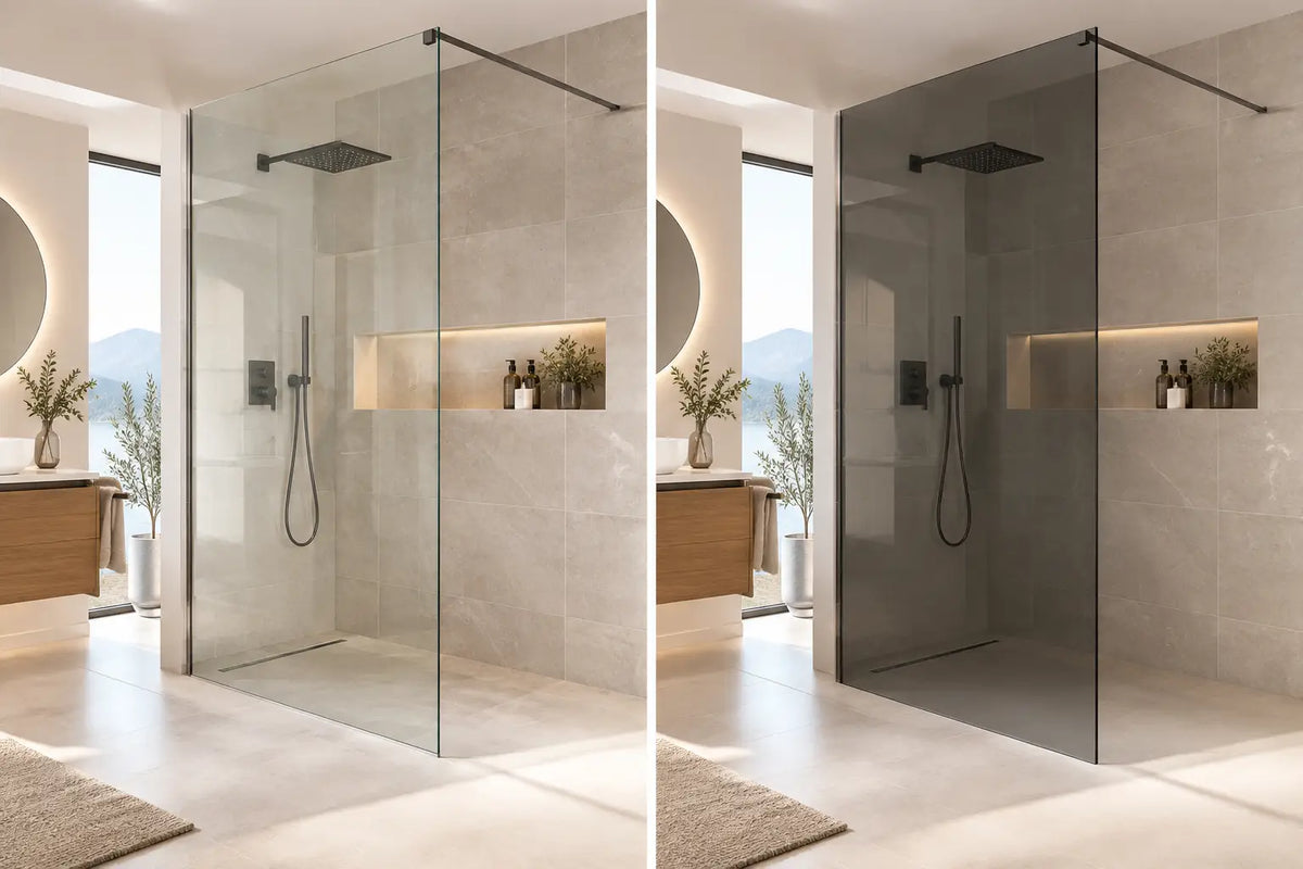 Klarglas oder Grauglas Dusche: Was passt?