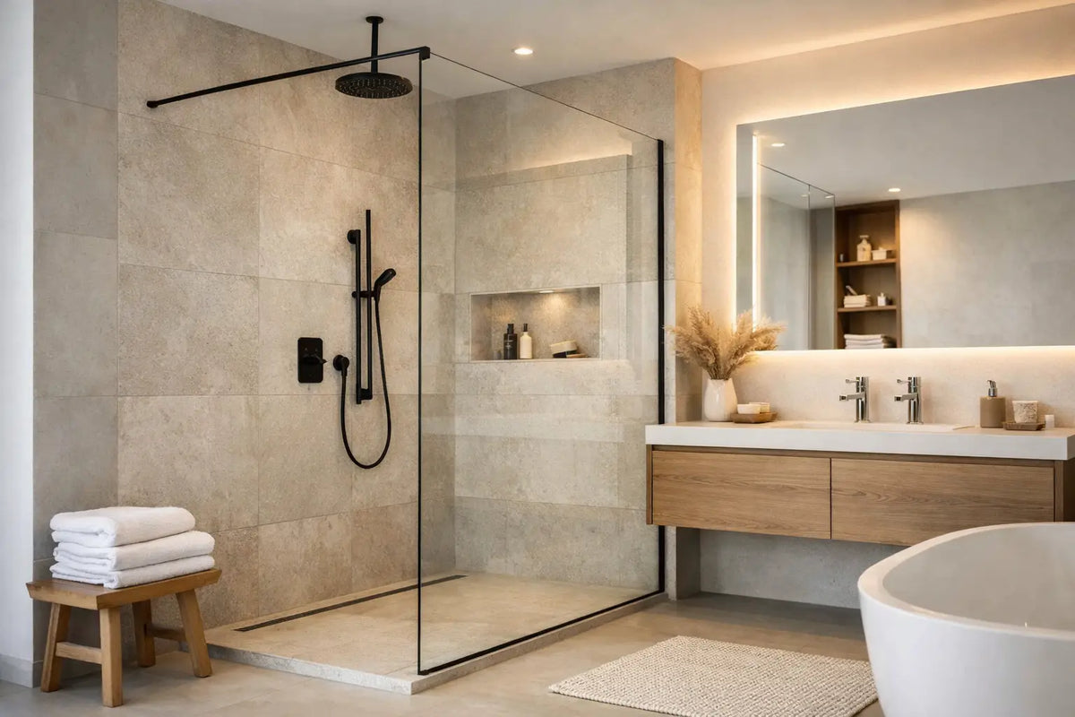 Walk-in Dusche planen für ein stimmiges Bad