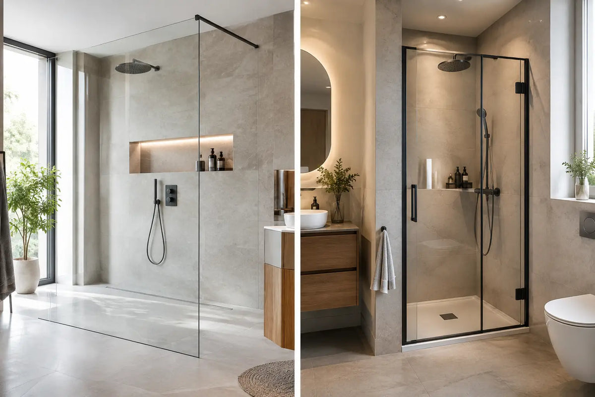 Walk-In oder Nischendusche? Planung & Vergleich | LYKONEA