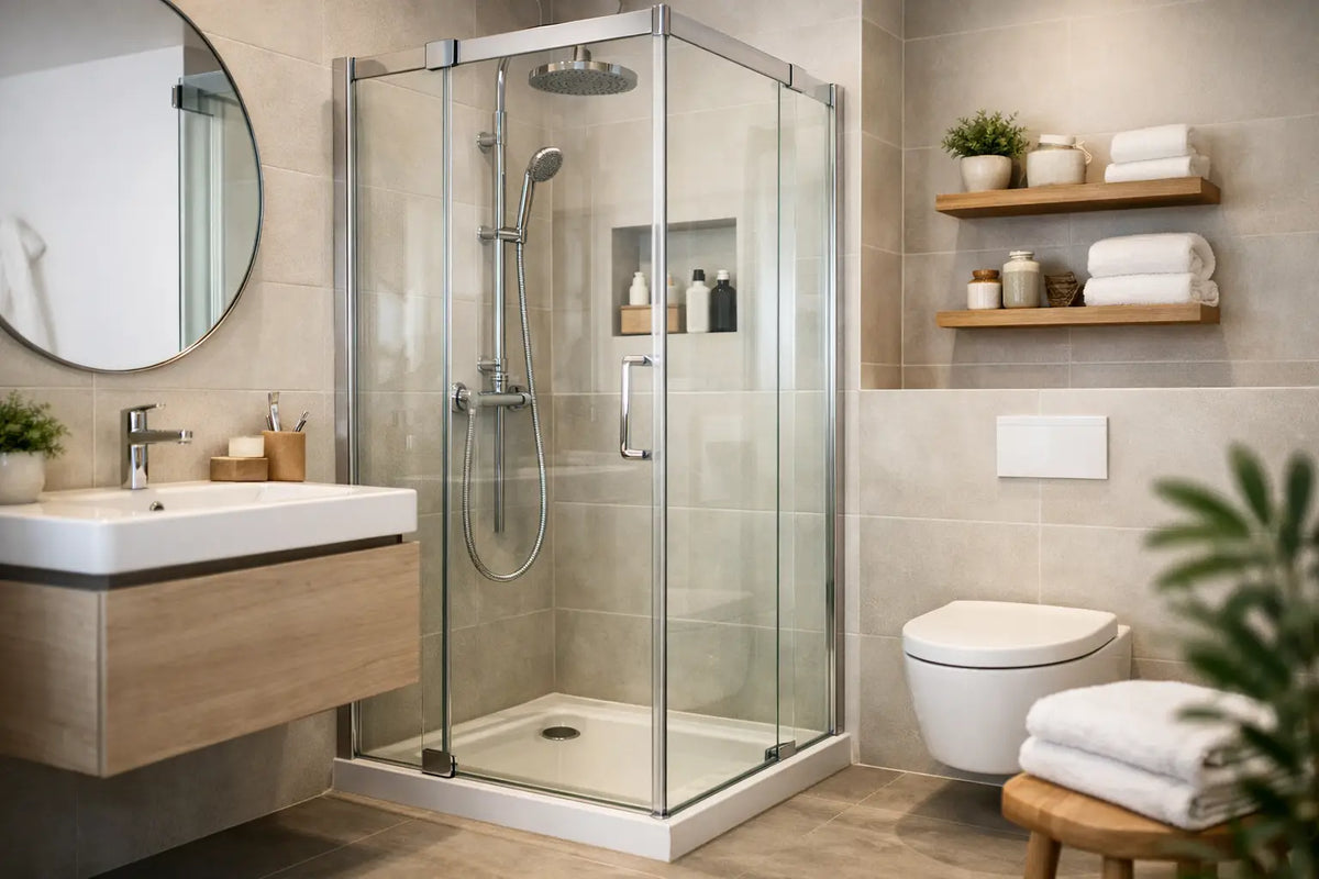 Dusche für kleines Bad aus Glas richtig planen